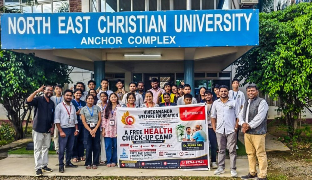 VWF in collaboration with Medanta – The Medicity, Gurugram, organised a free health check-up camp at NECU campus in Burma Camp, Dimapur on August 9.